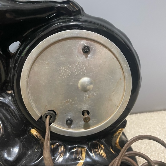 SESSIONS Wall Decor Vintage Black Panther Clock Mid Century 95s